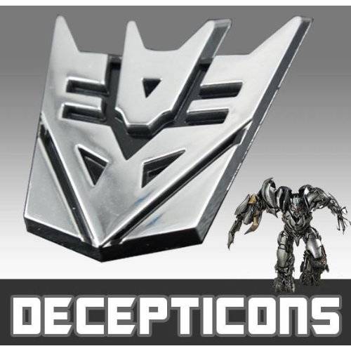 Transformers  디셉티콘 메탈 엠블렘, 앰블럼 - Approx 3
