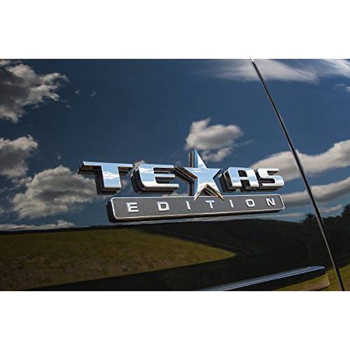 Muzzys Texas 에디션 3M 부착형, 스티커 엠블렘, 앰블럼 배지 FITS GMC 시에라 쉐보레 실버라도 서버번 타호 포드 F150 닷지 램 닛산 타이탄 트럭