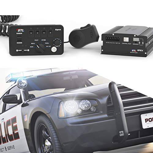 SpeedTech Lights Apex 100-Watt Police 사이렌 and 응급시 차량 사이렌 시스템 혼 and PA 마이크,마이크로폰