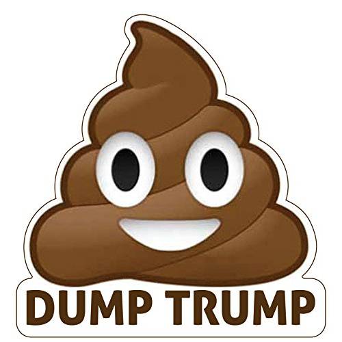 Dump Trump Poop 차량용 범퍼 자석 데칼 - Great Your 차량용 범퍼 냉장고 사서함 트럭