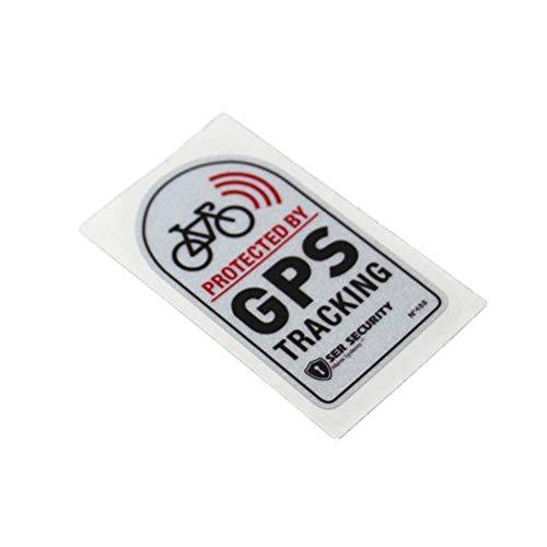 Langersun 2PCS 차량용 스티커 경고 GPS 트래커 알람 자전거 보호 모터바이크 범퍼 7x4cm (a)