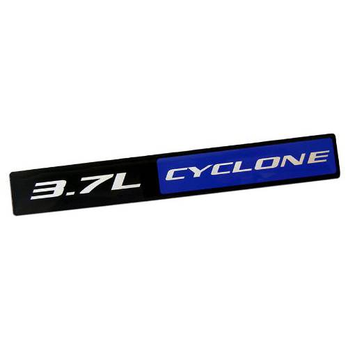Yates Performance V6 3.7L Cyclone 블랙&  블루 알루미늄 엠블렘, 앰블럼