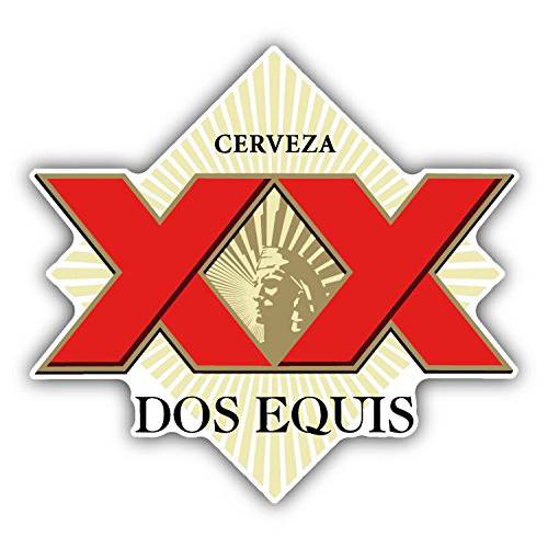 qualityprint Cerveza Dos Equis 로고 장식,데코 범퍼 비닐 스티커 12’’ X 13’’