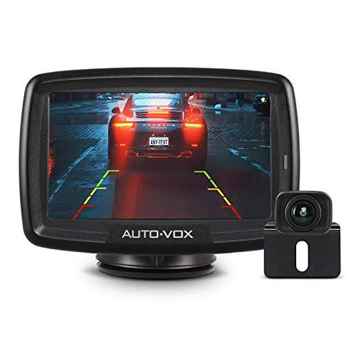 AUTO-VOX CS-2 무선 후방카메라 키트 안정된 디지털 신호 4.3’’ 모니터 리어 뷰 카메라 트럭 밴 캠핑 차량용 SUV