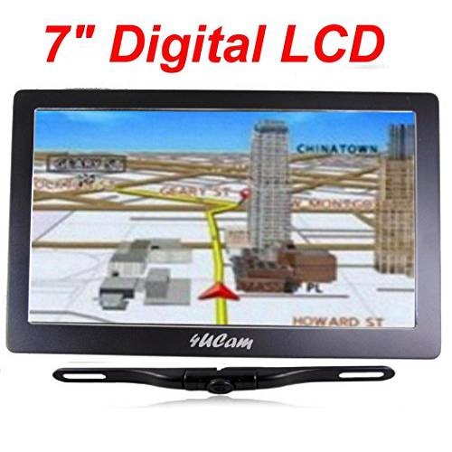 4UCam 7-inch LCD 터치 스크린 GPS 무선 백업 특허 카메라 and 블루투스 시스템