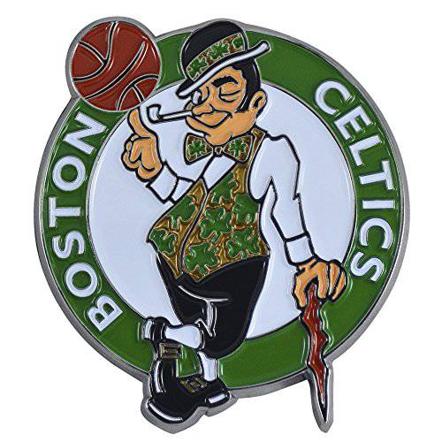 FANMATS - 22203 NBA - 보스턴 Celtics 메탈 3D 컬러 엠블렘, 앰블럼 3x3 크롬