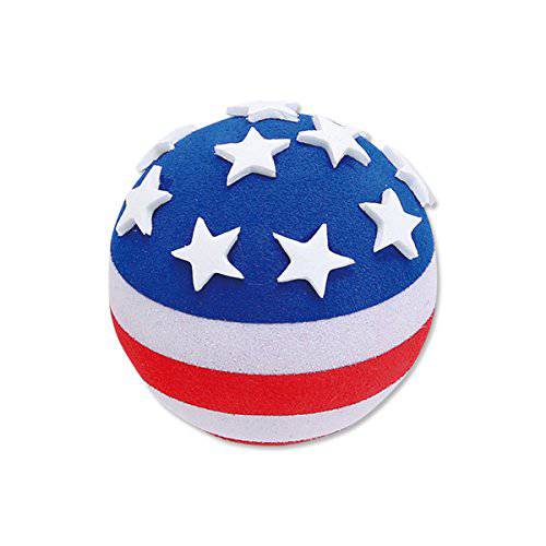 Tenna Tops  아메리칸 USA Patriotic 깃발 w Stars 차량용 안테나 토퍼,데코 악세사리/ 오토 미러 매달리는사람/ 데스크탑 스프링 지지대 Bobble Buddy (Fits 두꺼운 스타일 안테나)