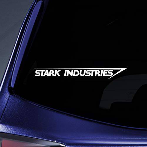 Bargain Max Decals - Stark Industries 스티커 데칼 노트북 차량용 노트북 8 (화이트)