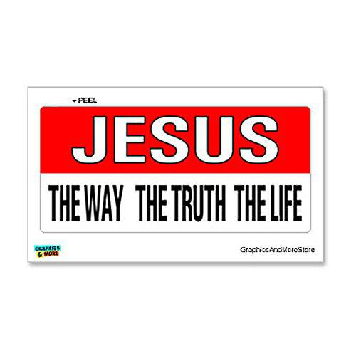 Graphics and More Jesus The 웨이 Truth Life Christian - 창문 범퍼 사물함 스티커