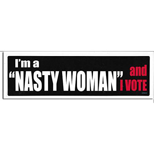 Gear Tatz I’m A Nasty Woman and I Vote New 차량용 범퍼 스티커/ 데칼 Novelty Political Liberal Democrat 자동차 트럭 성인