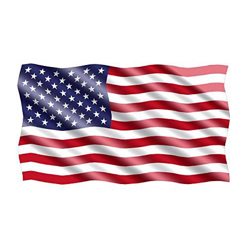 Rogue River Tactical  아메리칸 USA 깃발 스티커 Patriotic Waving 미국 오토 차량용 데칼 창문 범퍼 US 밀리터리 (3x5 인치)