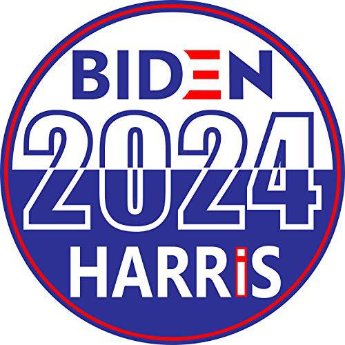 바이든 Harris 2024 선거 스티커 - 조& Kamala President-ial Political 데칼 (3 x 3 인치) | 차량용 범퍼 오토 창문 2020 Winner Vote Democrat-ic 4 More Years in 화이트 집+  보다나은 Than 마그넷