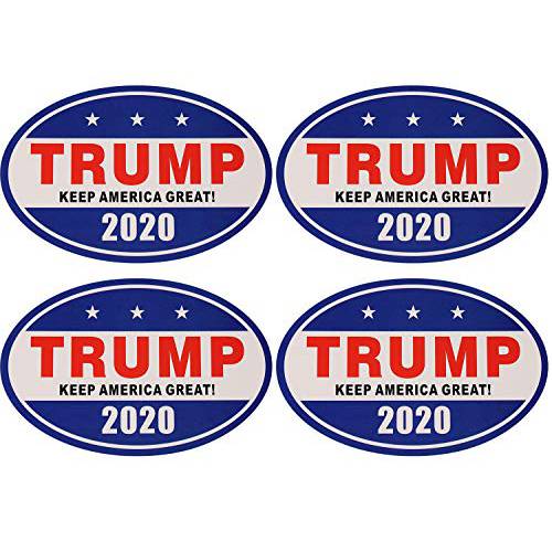 4 마그네틱,자석 Trump 스티커 2020 유지 America Great 데칼 차량용 and 트럭 범퍼 스티커 - 2020 미국 대통령 선거 4X6 인치