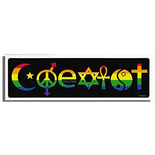 RainbowCoexist New 범퍼 스티커/ 데칼 쿨 Liberal 자동차 트럭 성인 LGBT lgtbq 프로 Gay Pride