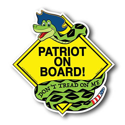 Yellow Beard Creations Patriot on 보드 Don’t Tread on Me Gadsden 뱀 Patriotic 아메리칸 차량용 자석