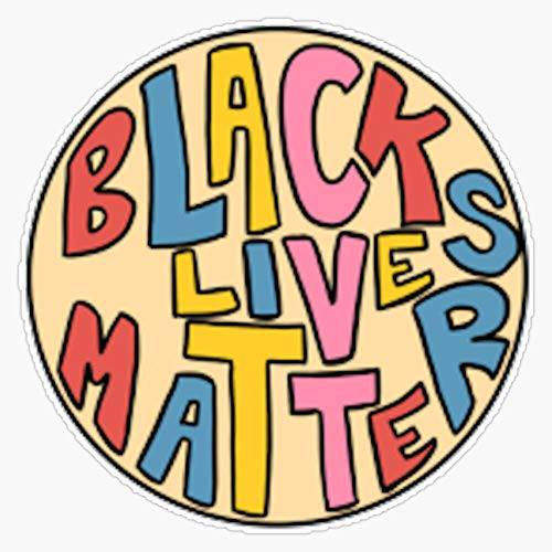 블랙 Lives Matter 레인보우 글자 스티커 스티커 비닐 범퍼 스티커 데칼 방수 5