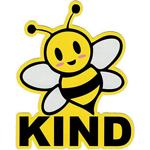 Bee KIND - KINDness 스몰 범퍼 스티커 or 노트북 데칼 (3.25 X 4)