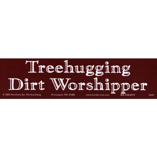 Northern Sun Treehugging 먼지 Worshipper - Environmental 범퍼 스티커/ 데칼 (11.5 X 3)