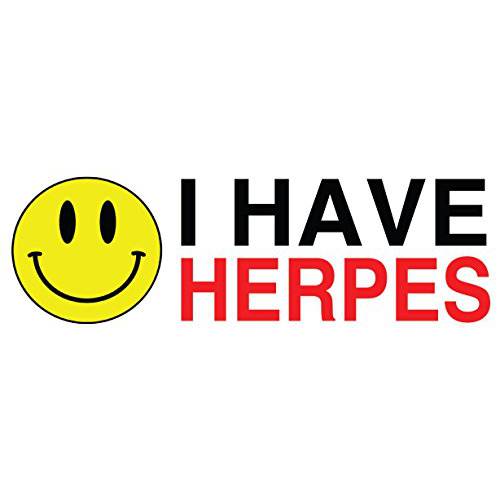 플렉시블 마그넷 I Have Herpes 자석 범퍼 스티커 - 내후성 귀여운 자동차 데칼,도안 Your 트럭, 침실, or 냉장고