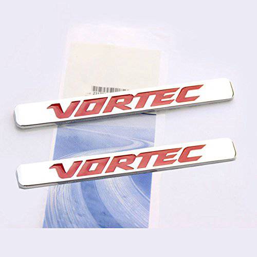 Yoaoo 2x OEM Vortec 엠블럼 배지 3D 2500Hd Gmc 시에라 실버라도 Gm 트럭 리터 크롬 레드
