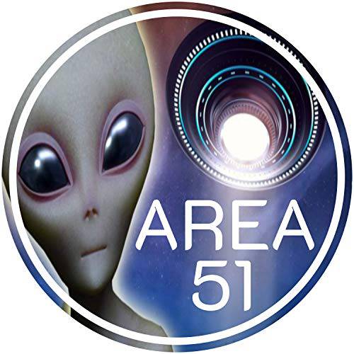 Coexist Area 51 UFO 스티커 - Alien 우주선 프리미엄 비닐 데칼 (3 x 3) | 자동차 범퍼 오토 창문 RV 탑 시크릿 USAF 베이스 Nevada Roswell Martian ET Q Las Vegas+  보다나은 Than 마그넷