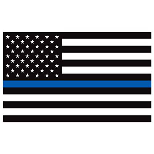 New 일반 아메리칸 깃발 프리미엄 빈 데칼, 도안 - ThinBlueLine 깃발 데칼 - 싱글 - 데칼-3X5-Blue 라인 깃발