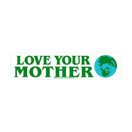 Peace Resource Project Love Your Mother Earth Environmental 온도 체인지 실내 아웃도어 범퍼 스티커 데칼 자동차, 노트북, 자물쇠 and 윈도우 10-by-2.5 인치