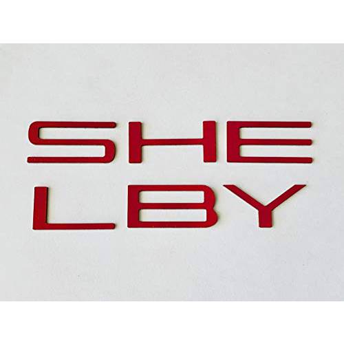 SF Sales USA - 레드 전면 분배기 립 스포일러 글자 Shelby GT500 2020+ 플라스틱 인서트 Not 데칼,도안
