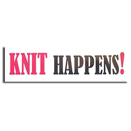 기어 TatzKnit Happens New Funny Novelty 범퍼 스티커/ 데칼 자동차 트럭 성인 Knitters