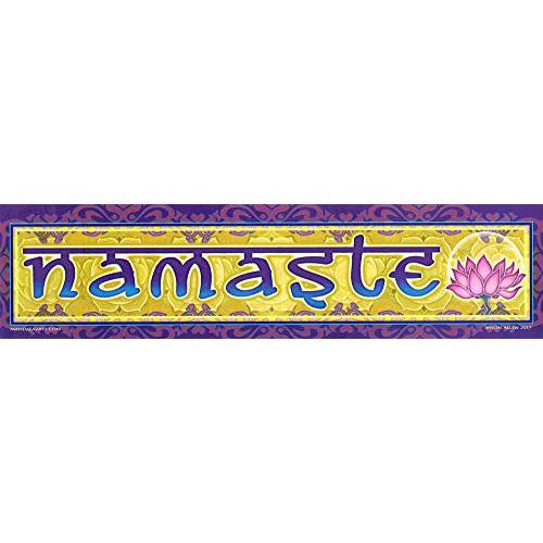 만다라 Arts Namaste 로터스  자석 범퍼 스티커/ 데칼 자석 (11 X 2.75)