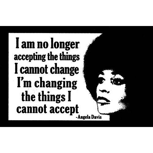 I Am No Longer Accepting The Things I Cannot 체인지, I’m 체인징 The Things I Cannot Accept - 안젤라 Davis - Social 저스티스 스몰 자석 범퍼 스티커/ 데칼 자석 (4.25 X 2.875)