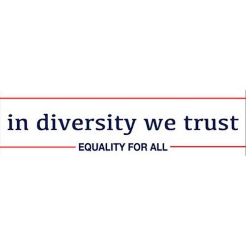 Infamous 네트워크 in Diversity We Trust, Equality  모든 - 스몰 자석 범퍼 스티커/ 데칼 자석 (5.5 X 1.5)