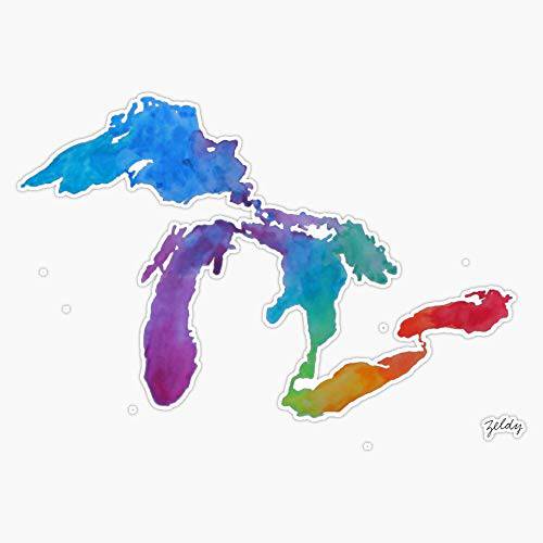 Great Lakes 수채화 1 데칼 비닐 범퍼 스티커 5