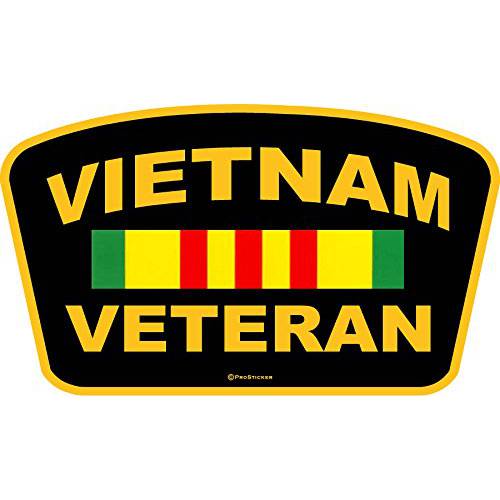 ProSticker 1060 (원) 3.5X 6 아메리칸 Pride 시리즈 베트남 재향군인 리본 데칼 스티커