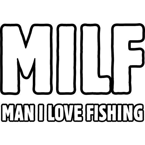 Milf, Man I Love 낚시 Funny 비닐 스티커 5 인치, 실내/ 아웃도어