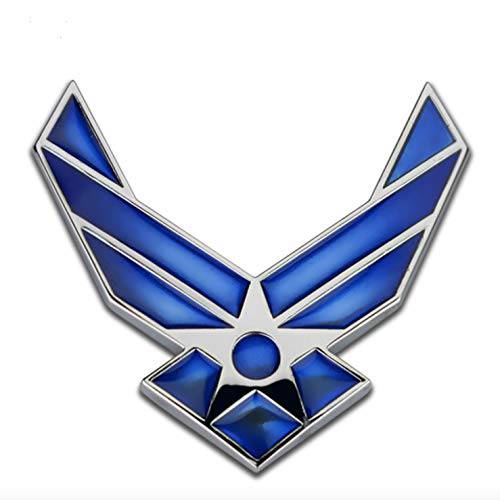 3D 메탈 배지 US 에어 포스 USAF 블루 Wings 자동차 엠블렘, 앰블럼 스티커 데칼 (에어 포스)