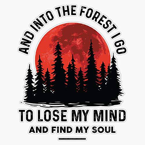And Into The Forest I 고 To Lose My Mind And Find My 소울 스티커 비닐 데칼 벽면 노트북 창문 자동차 범퍼 스티커 5