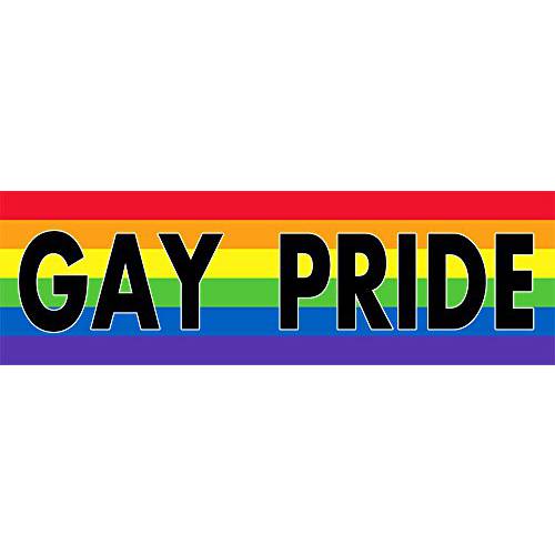WitnyStore Gay Pride 레인보우 스티커 데칼 비닐 범퍼 깃발 수평 Stripes 충돌 농담 Funny 장식 자동차 트럭 사물함 창문 벽면 노트북