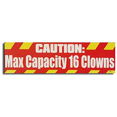 기어 Tatz 주의: 맥스 용량 16 Clowns New Fun Funny Novelty 범퍼/ 자동차 자석 데칼 자동차 트럭 성인