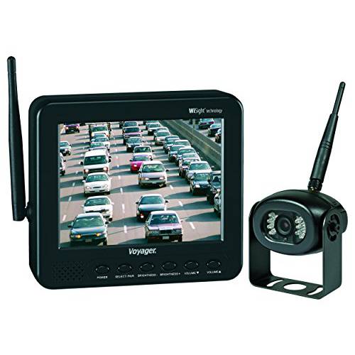 Voyager WVOS541 무선 카메라 시스템, Built-in 스피커, 5.6 TFT LCD, 1/ 3 CMOS 센서, 방수, Auto-Pairing, 지원 up to 4 무선 카메라, 미러 이미지 Orientation