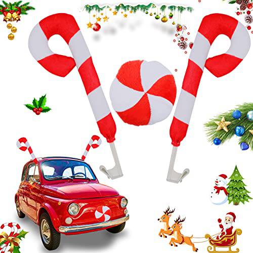 Holoras 순록 자동차 키트, 자동차 순록 Antlers&  노즈 휴가 크리스마스 할로윈 자동차 SUV 밴 트럭 크리스마스 장식