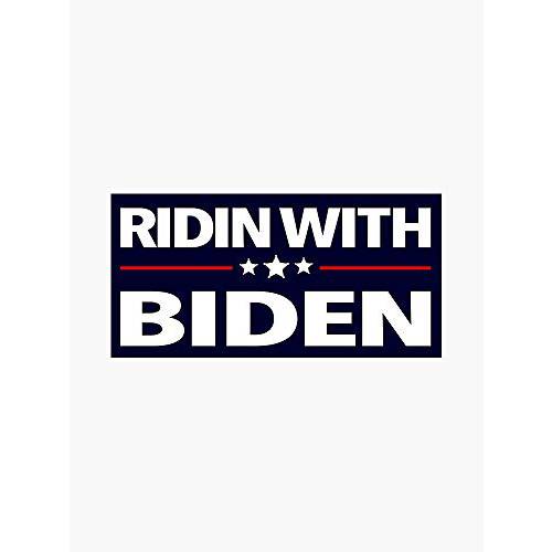 자석 조 바이든 대통령 2020 선거 - Ridin 바이든 2020 자석 비닐 자동차 범퍼 스티커 5