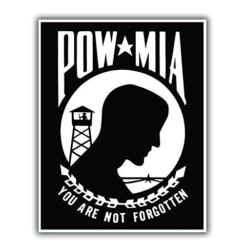 NI286 POW MIA You are not Forgotten 자동차 데칼 스티커 | 4-Inches by 3.5-Inches
