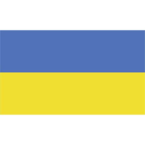 10PCS 우크라이나 깃발 스티커 범퍼 데칼 자동차 오토바이 헬멧 노트북 창문 3x2 인치