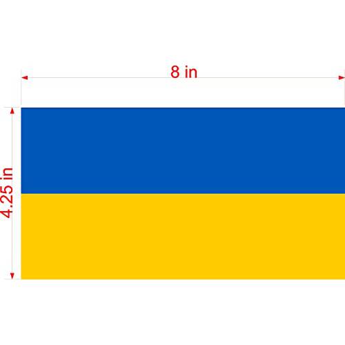 우크라이나 깃발 SUPORT 자동차 자석 자석 범퍼 스티커 4.25 X8 러시아어
