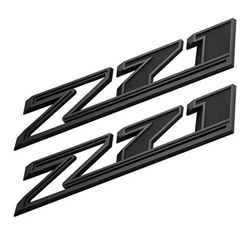 Manfox 2PC Z71 상징 사이드 펜더 엠블렘, 앰블럼 네임플레이트 배지 데칼 교체용 2019 2020 2021 2022 네임플레이트 1500 2500 3500 (블랙)