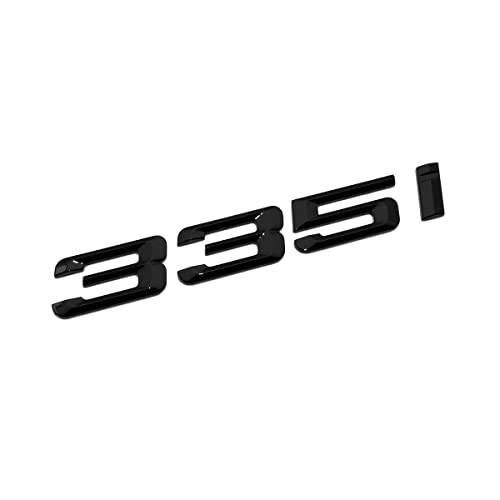 Shenwinfy 335i 레터 로고 엠블렘, 앰블럼 트렁크 리드 리어,후방 배지 fits BMW 3 시리즈 (광택 블랙)