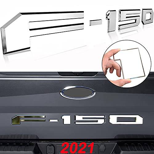 테일게이트 글자 리어,후방 엠블럼, 플라스틱 인서트 3M 접착 3D Raised 백킹 교체용 2021 2022 자동차 레터 데칼 -크롬 실버