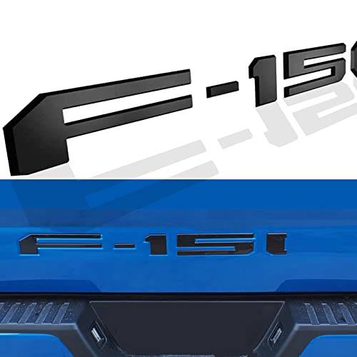 테일게이트 인서트 글자 호환가능한  F15 2021 2022 모델 3D Raised 플라스틱 엠블렘, 앰블럼 Not 비닐 데칼,도안 트럭 악세사리 강력 접착 - 매트 블랙
