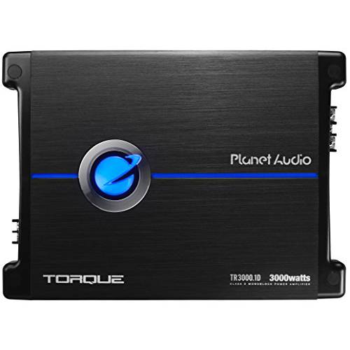 Planet Audio TR3000.1D Class D 차량용 앰프 - 3000 와트 1 옴 안정된 디지털 모노블록 모스펫 파워 서플라이 Great 서브우퍼